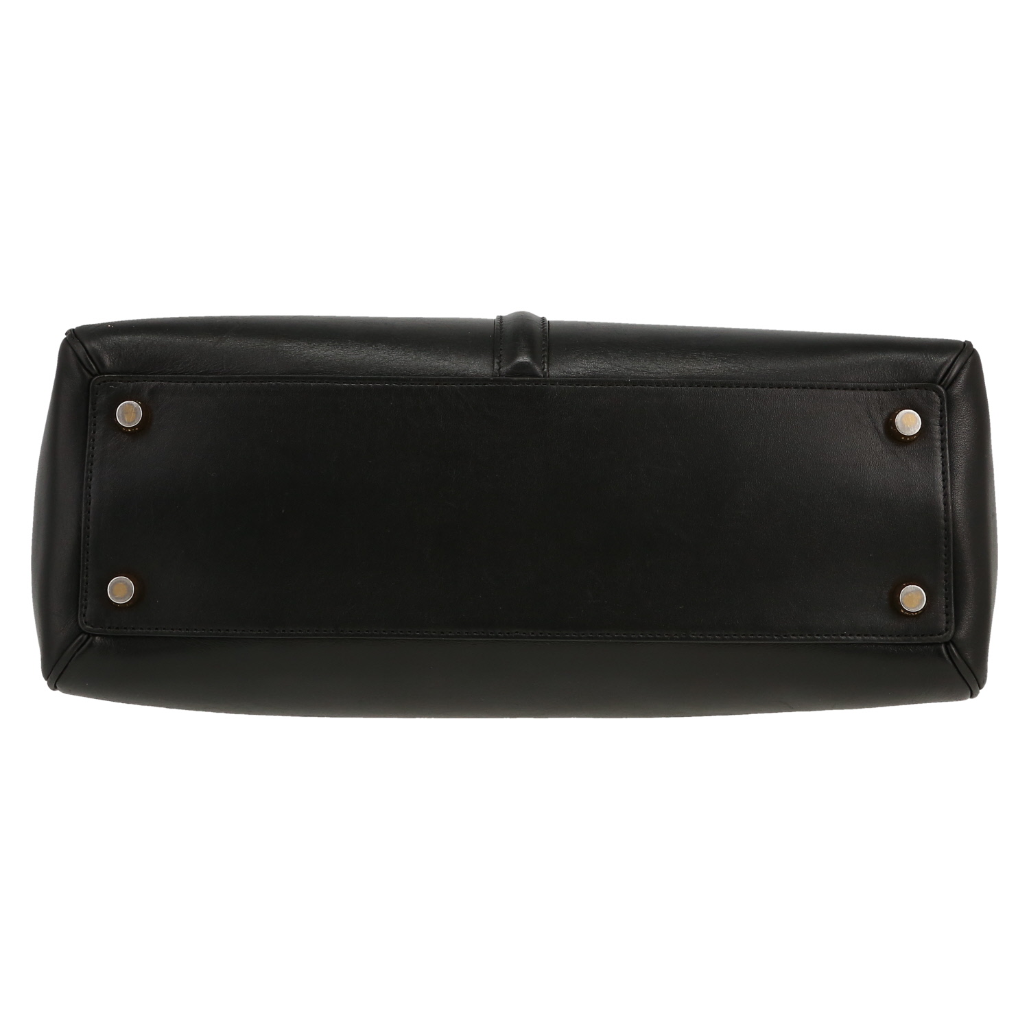 Bolso bandolera Celine  16 modelo mediano  en cuero negro - Detail D1