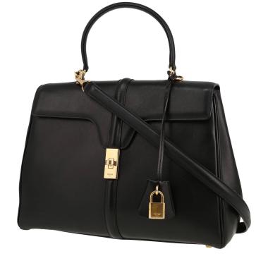 Borsa a tracolla Celine  16 modello medio  in pelle nera