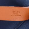Hermès  Cabag shopping bag  in navy blue canvas  and Hunter cowhide - Detail D2 thumbnail