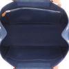 Hermès  Cabag shopping bag  in navy blue canvas  and Hunter cowhide - Detail D3 thumbnail