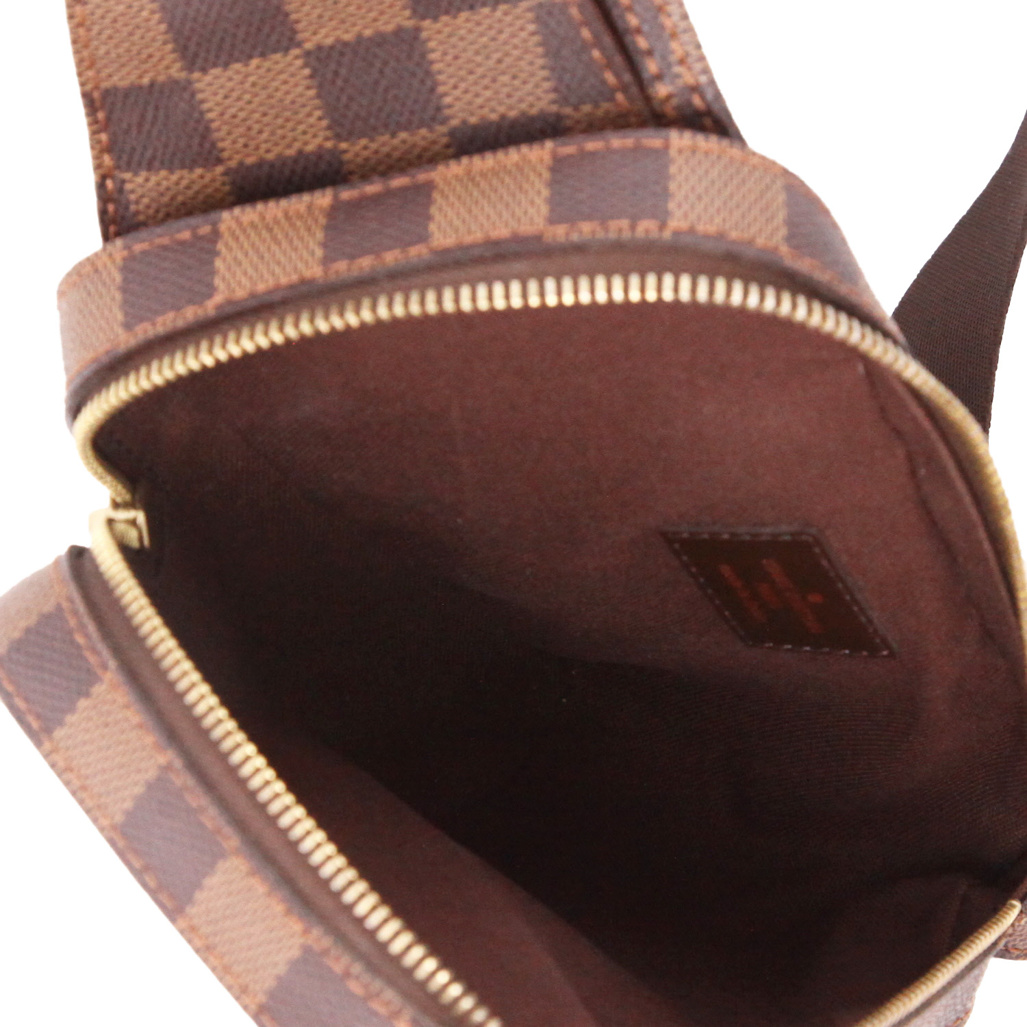 Louis Vuitton  Geronimos shoulder bag  in ebene damier canvas - Detail D3