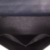 Bolso de mano Hermès  Kelly 32 cm en cuero Courchevel azul marino - Detail D3 thumbnail