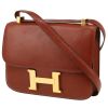 Bolso de mano Hermès  Constance en cuero marrón - 00pp thumbnail