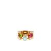 Articulated Bulgari Allegra large model ring in yellow gold, diamonds and colored stones - 360 thumbnail