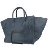 Shopping bag Celine  Phantom in pelle blu - 00pp thumbnail