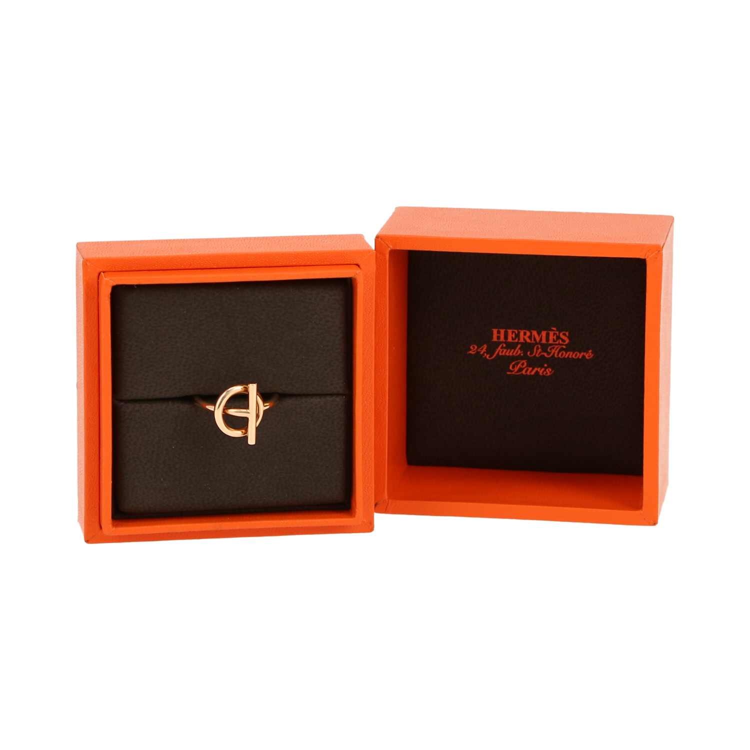 Sortija Hermès Echappée de oro rosa - Detail D2