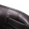 Sac à main Hermès  Kelly 32 cm en toile noire et crème et cuir noir - Detail D4 thumbnail