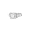 Vintage   1950's ring in white gold, platinium and diamonds - 00pp thumbnail