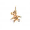 Pomellato Orsetto pendant in pink gold, white gold and diamonds - 360 thumbnail