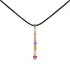 Articulated Bulgari Allegra pendant in yellow gold, diamonds and colored stones - 00pp thumbnail