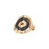 Half-articulated Bulgari Astrale ring in yellow gold and ceramic - 00pp thumbnail