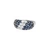 Vintage  ring in white gold, diamonds and sapphires - 00pp thumbnail