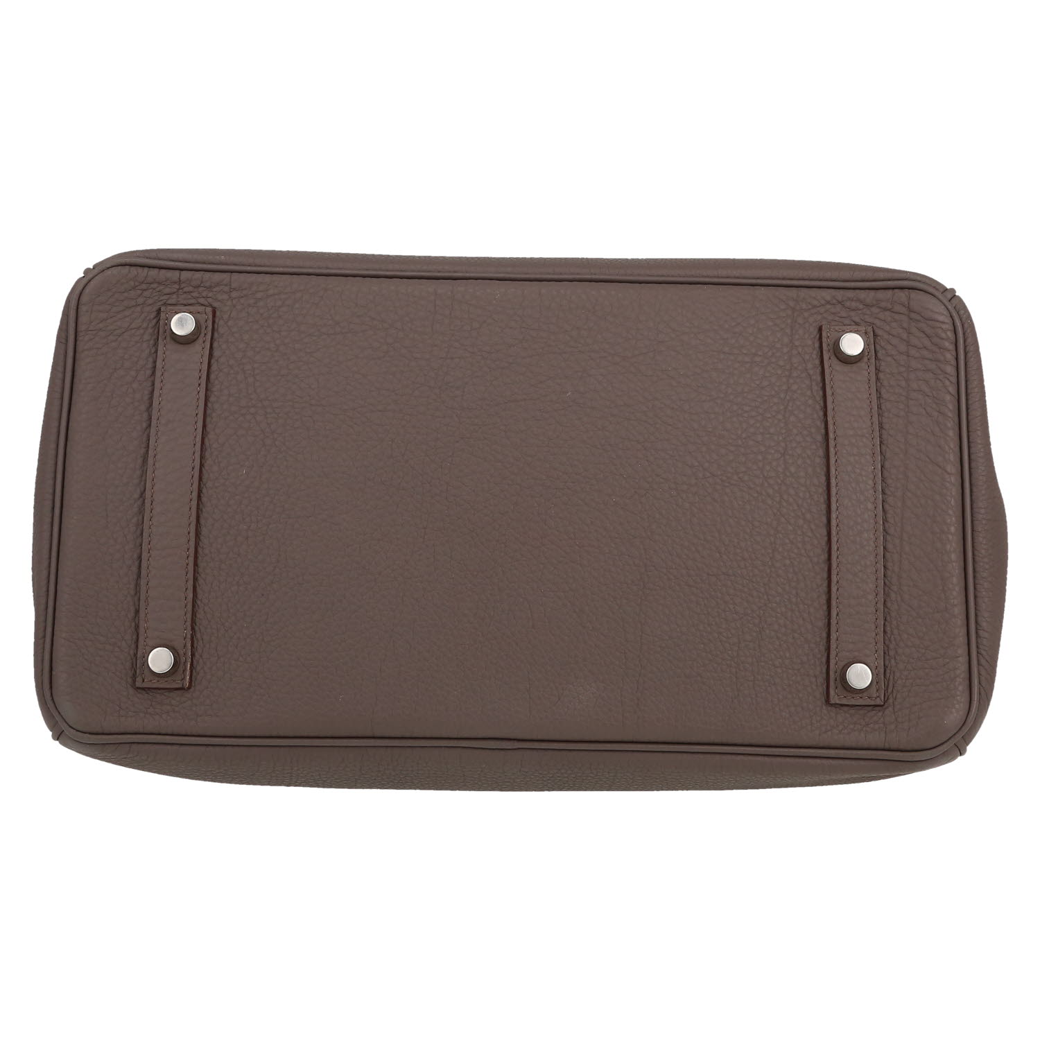 Hermès  Birkin 35 cm handbag  in grey togo leather - Detail D1