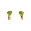 Vintage  earrings in yellow gold and peridots - 00pp thumbnail
