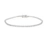 Bracelet ligne en or blanc et diamants (1,01 carat) - 360 thumbnail