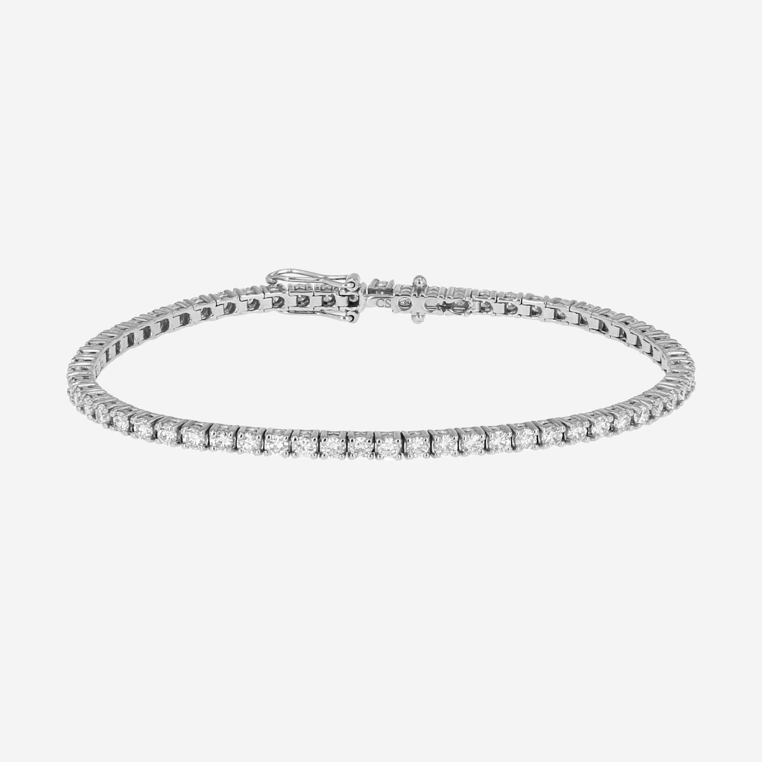 Bracciale in oro bianco e diamanti (3,01 cts.)
