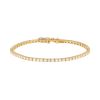 Bracelet ligne en or jaune et diamants (2,95 carats) - 00pp thumbnail