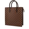 Louis Vuitton  Sac Plat handbag  in ebene damier canvas  and brown leather - 00pp thumbnail