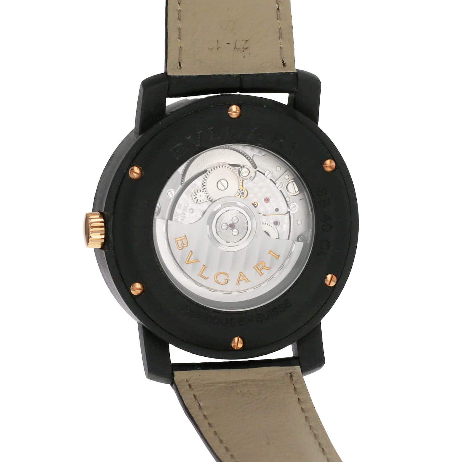 Orologio Bulgari Carbongold in  carbonio Ref: Bulgari - BB40L  Circa 2015 - Detail D3