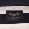 Bolso de mano Dior  Lady Dior Edition Limitée modelo mediano  en lona bicolor azul y blanca - Detail D2 thumbnail
