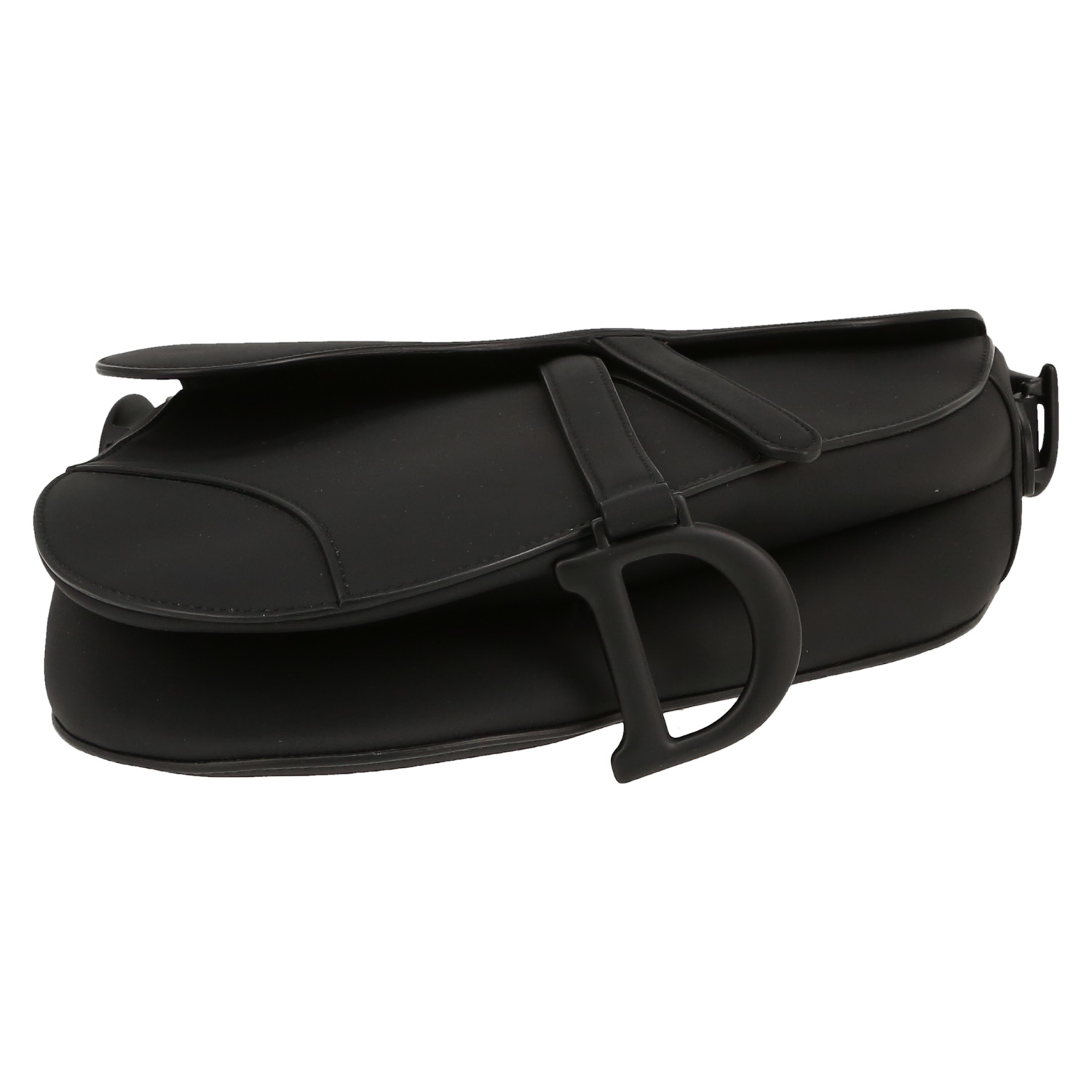 Borsa a tracolla Dior  Saddle in pelle nera - Detail D1