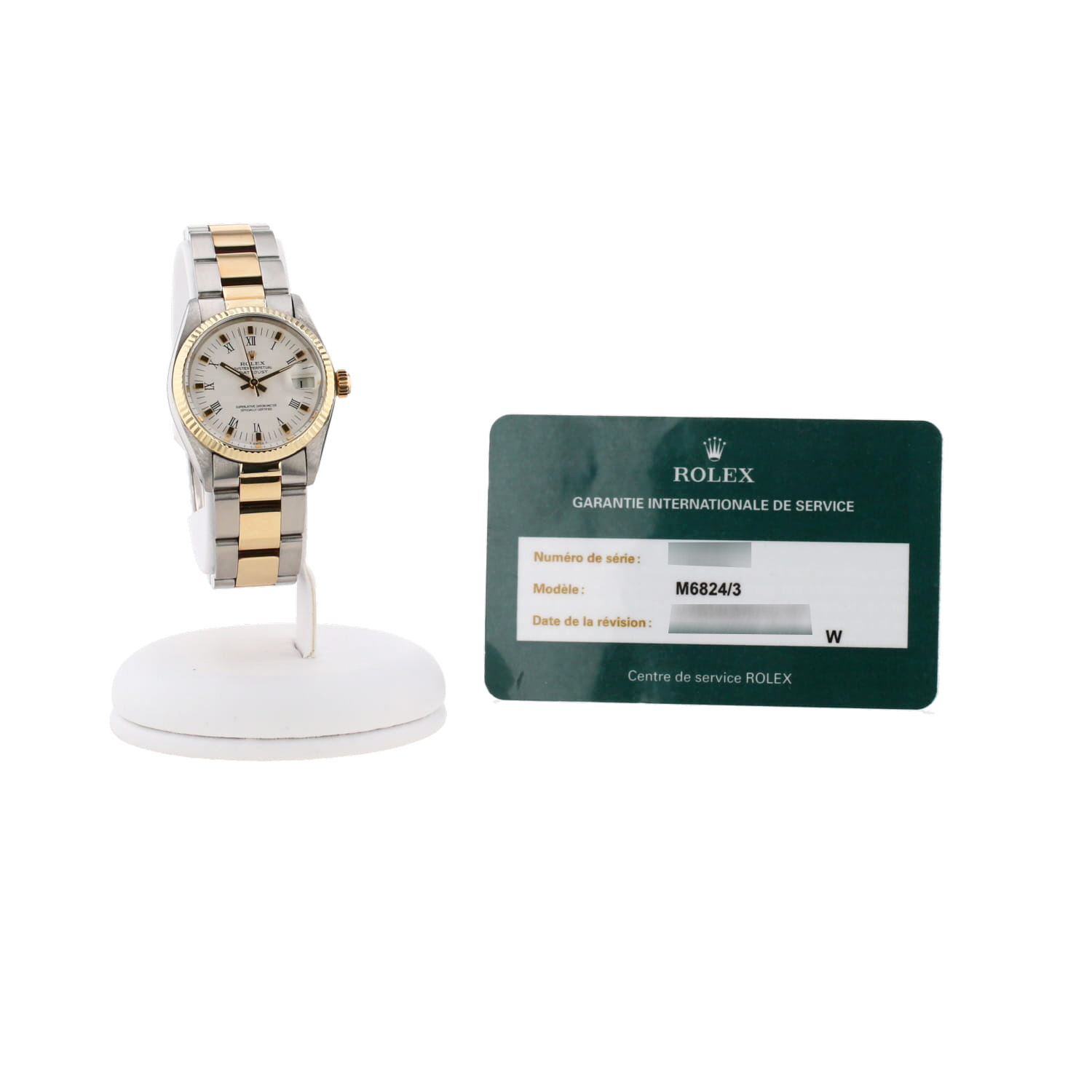 Montre Rolex Datejust en or et acier Ref: Rolex - 6824  Vers 1978 - Detail D2