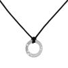 Dinh Van Cible large model pendant in white gold and diamonds - 00pp thumbnail