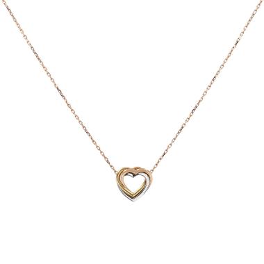 Cartier Coeur Trinity necklace in yellow gold, white gold and pink gold