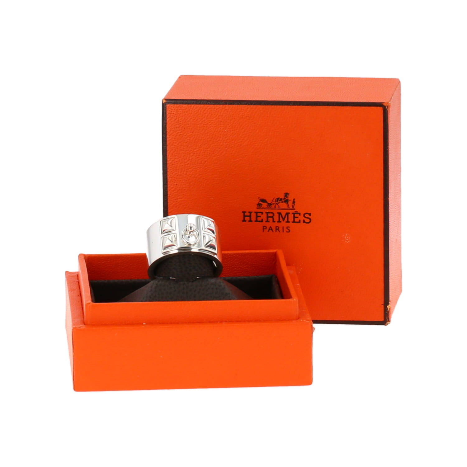 Anello Hermès Collier de chien in argento - Detail D2