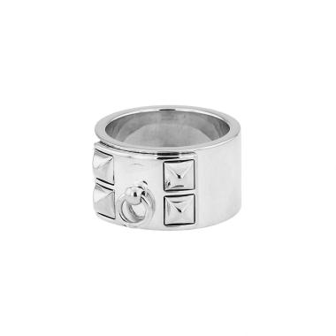 Anello Hermès Collier de chien in argento