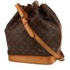 Shopping bag Louis Vuitton  Noé in tela monogram marrone e pelle naturale - 00pp thumbnail
