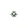 Anello Mauboussin Vraiment Toi in oro bianco, diamanti e quarzo verde - 360 thumbnail