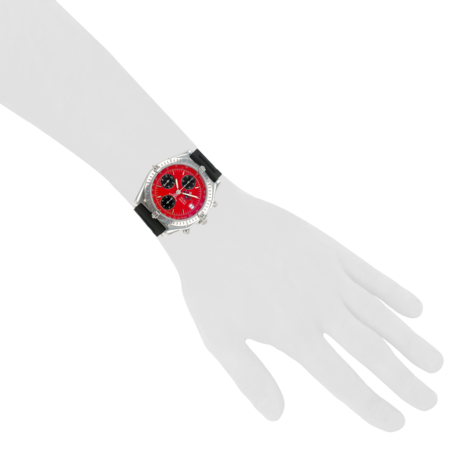 Orologio Breitling Chronomat "The Red Arrows" in acciaio Ref: Breitling - A13050  Circa 1990 - Detail D1
