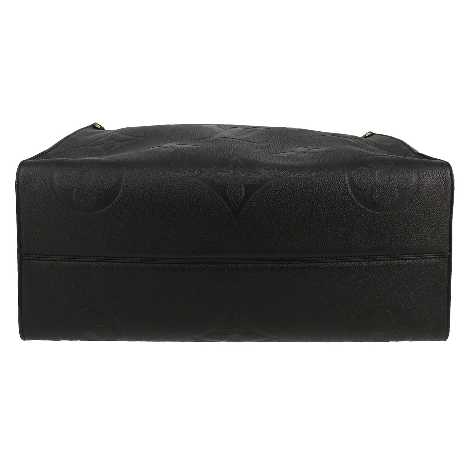 Sac cabas Louis Vuitton  Onthego grand modèle  en cuir monogram empreinte noir - Detail D1