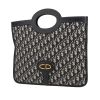 Dior   handbag/clutch  in navy blue monogram canvas Oblique  and navy blue leather - Detail D4 thumbnail