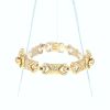Vintage  bracelet in yellow gold and diamonds - 360 thumbnail