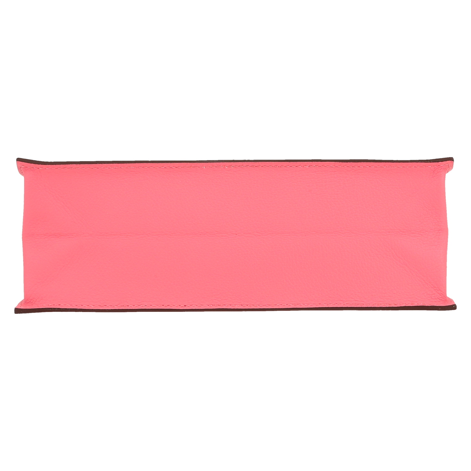 Sac bandoulière Hermès  Kelly Danse en cuir Evergrain rose Azalée - Detail D1