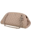 Chanel  Mademoiselle shoulder bag  in taupe quilted grained leather - 00pp thumbnail