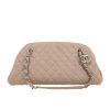Chanel  Mademoiselle shoulder bag  in taupe quilted grained leather - 360 thumbnail