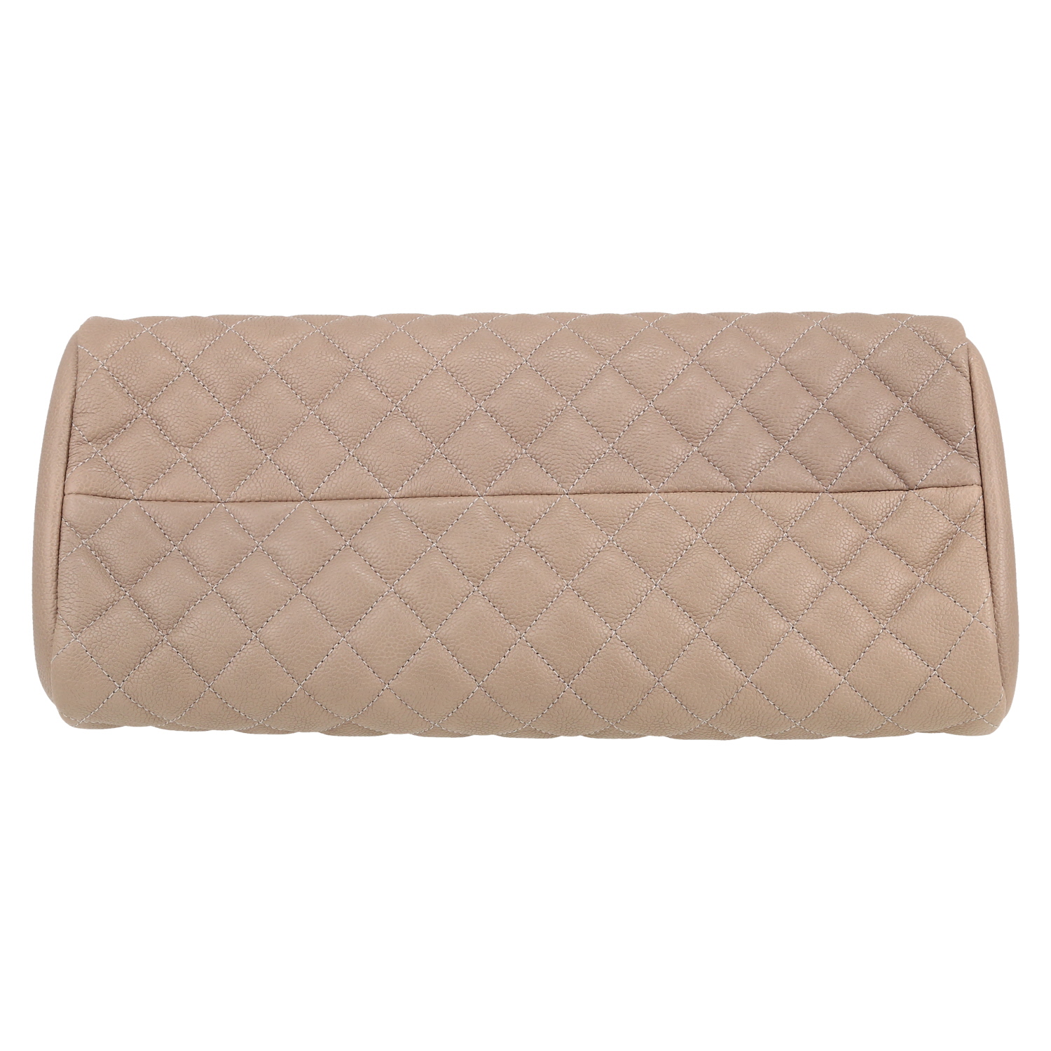 Borsa a tracolla Chanel  Mademoiselle in pelle martellata e trapuntata color talpa - Detail D1