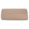 Chanel  Mademoiselle shoulder bag  in taupe quilted grained leather - Detail D1 thumbnail