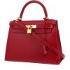Hermès  Kelly 28 cm handbag  in Rubis Tadelakt leather - 00pp thumbnail