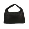 Bottega Veneta  Veneta shopping bag  in black intrecciato leather - 360 thumbnail