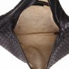 Shopping bag Bottega Veneta  Veneta in pelle intrecciata nera - Detail D3 thumbnail