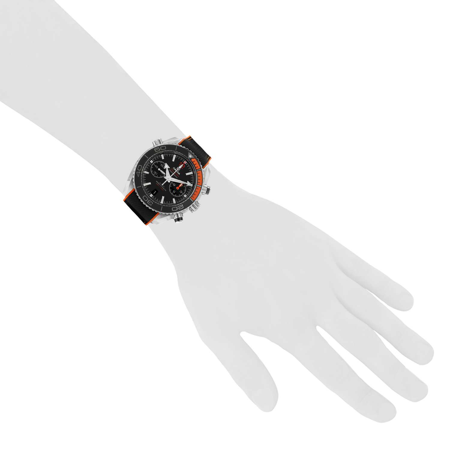 Montre Omega Seamaster Planet Ocean en acier Ref: Omega - STZ004293  Vers 2010 - Detail D1