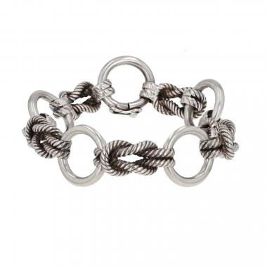 Hermès Audierne bracelet in silver