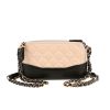 Chanel  Gabrielle Wallet on Chain shoulder bag  in beige and black quilted leather - 360 thumbnail