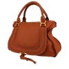 Chloé  Marcie handbag  in brown grained leather - 00pp thumbnail