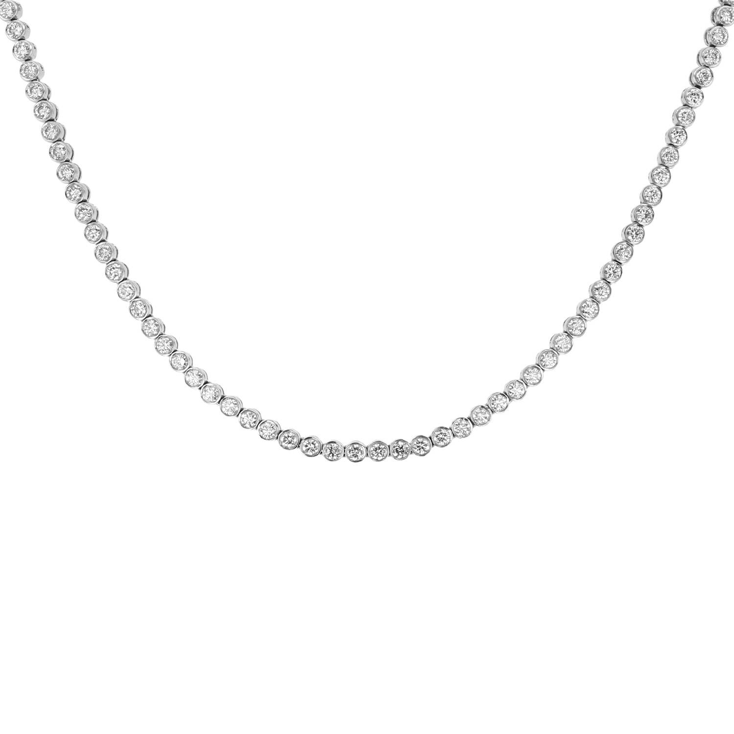 Collana Vintage  in oro bianco e diamanti