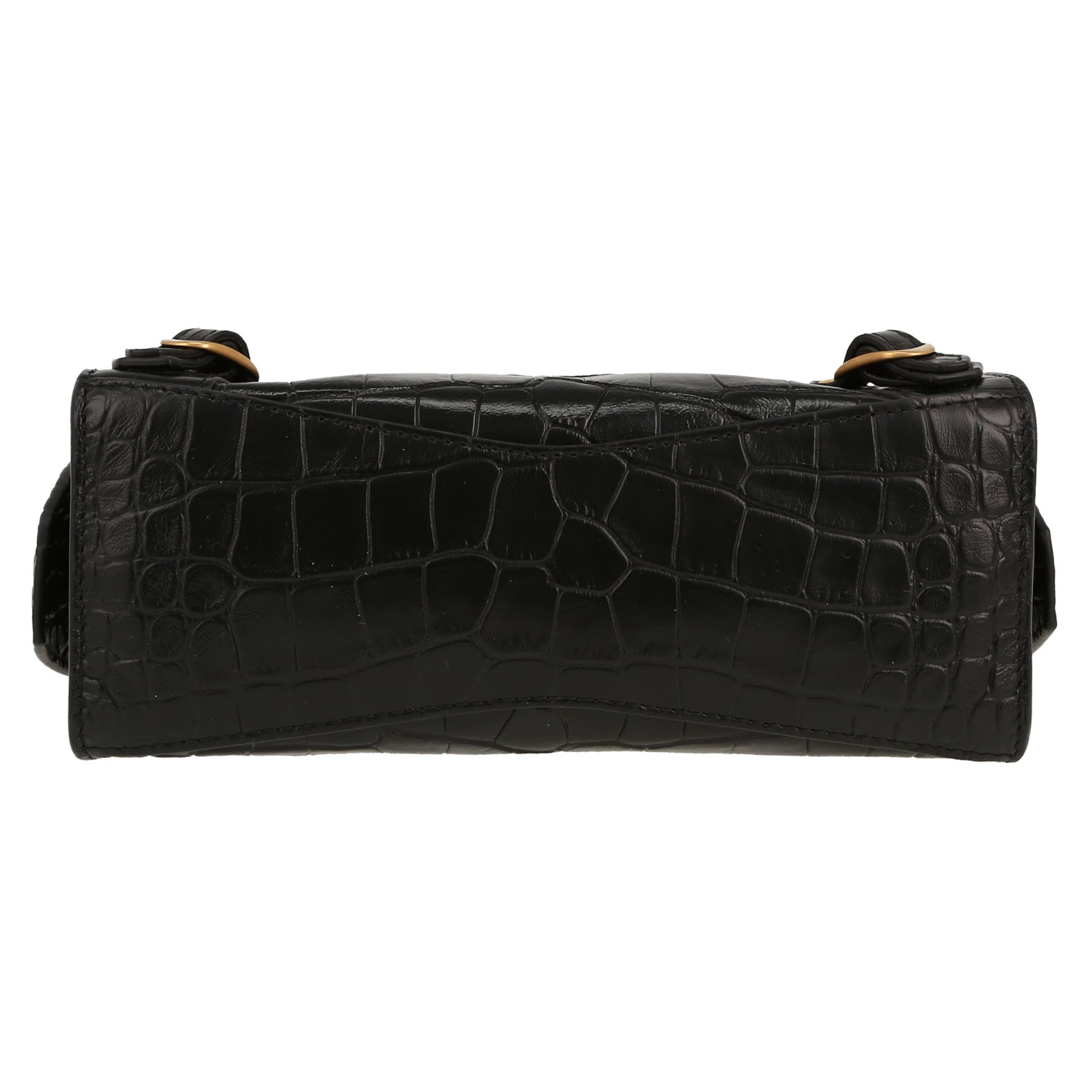 Bolso bandolera Balenciaga  City mini  en cuero negro - Detail D1